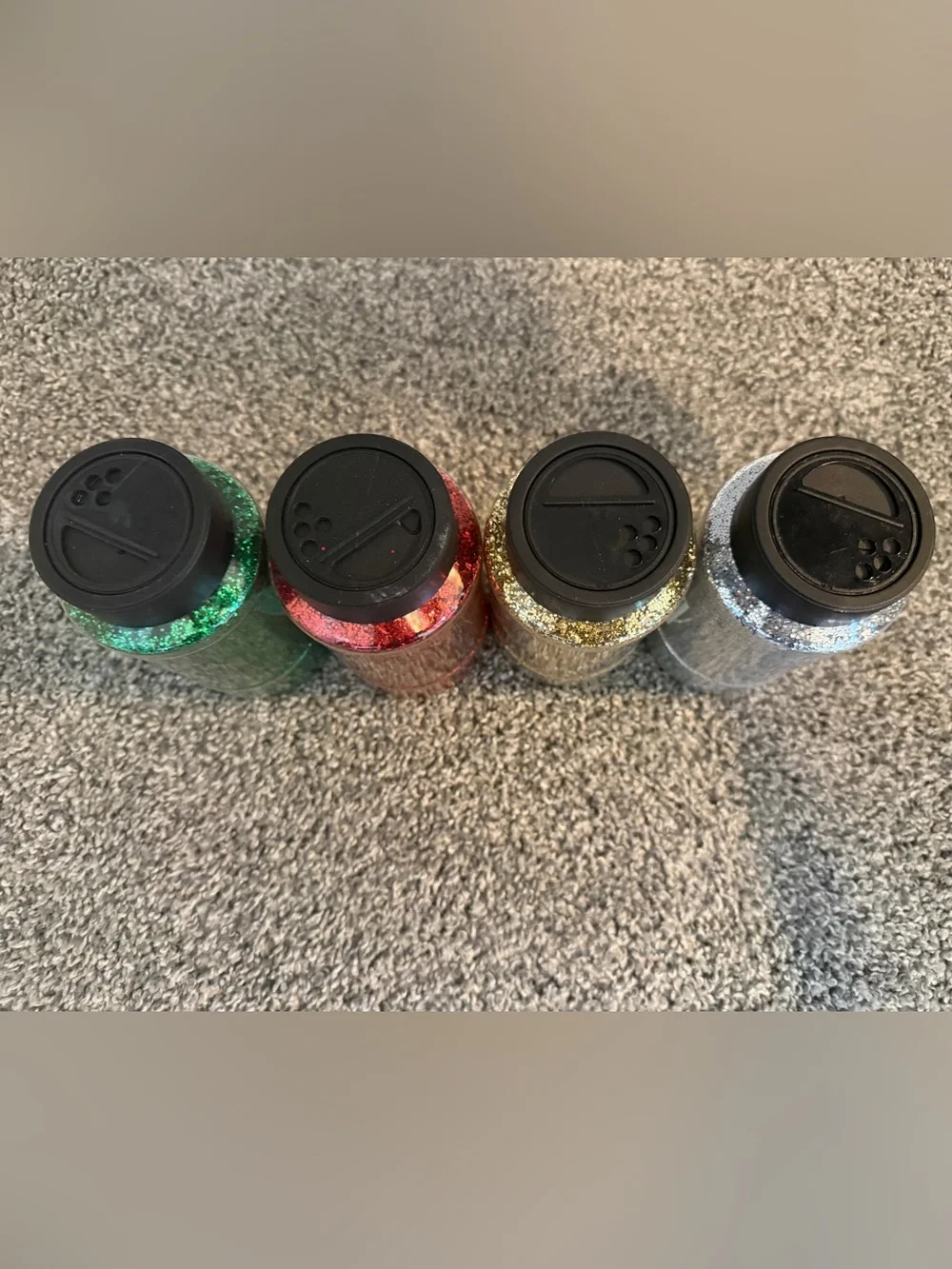 Glitter Assorted Colors - Red, Green, Gold, Silver